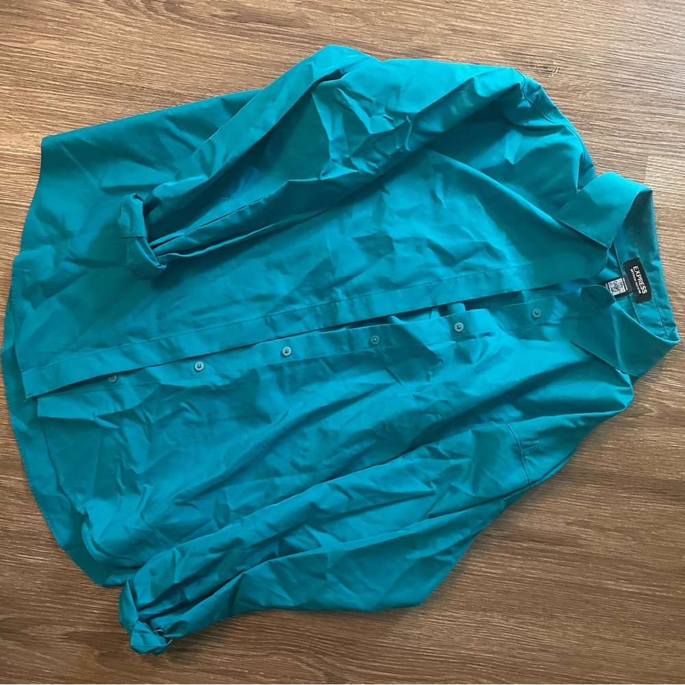 Teal Button-Up Shirt